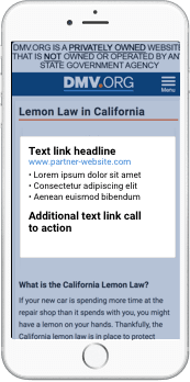 Native Text Link - Mobile